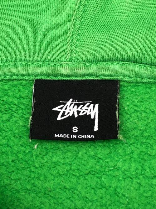 stussy（ステューシー）stussy (ステューシー) プルオーバーパーカー グリーン サイズ:Sの古着・服飾アイテム