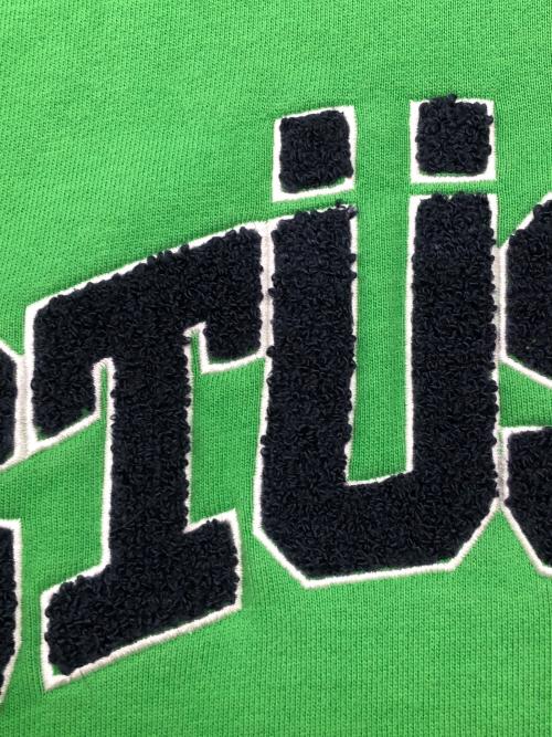 stussy（ステューシー）stussy (ステューシー) プルオーバーパーカー グリーン サイズ:Sの古着・服飾アイテム