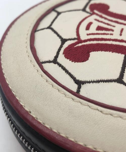 CELINE（セリーヌ）CELINE (セリーヌ) コインケース　	FIFA 2002 ホワイト×ブラウンの古着・服飾アイテム