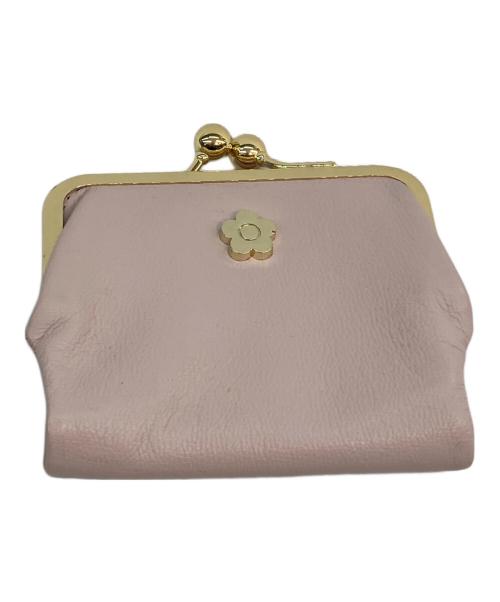 MARY QUANT（マリークヮント）MARY QUANT (マリークヮント) フレンチシームガマ口 ウォレット ピンクの古着・服飾アイテム
