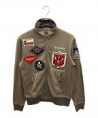 AVIREXアヴィレックス）の古着「ジップジャケット」｜カーキ