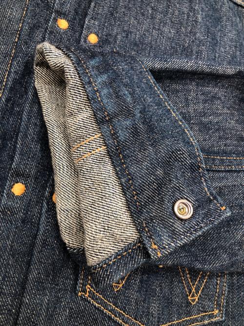 Wrangler（ラングラー）Wrangler (ラングラー) 復刻111MJ1951 デニムジャケット 14OZ. DENIM ネイビー サイズ:40の古着・服飾アイテム
