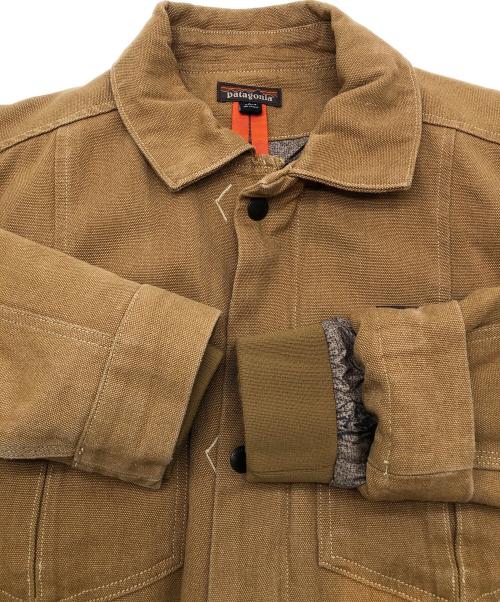 Patagonia（パタゴニア）Patagonia (パタゴニア) アイアン・フォージ・ヘンプ・キャンバス・ランチジャケット　FA18 キャメル サイズ:Sの古着・服飾アイテム