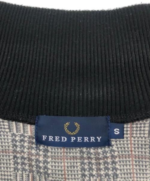 FRED PERRY（フレッドペリー）FRED PERRY (フレッドペリー) トラックジャケット　千鳥格子 グレー サイズ:Sの古着・服飾アイテム