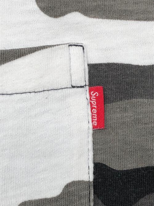 SUPREME（シュプリーム）SUPREME (シュプリーム) SS Pocket Tee　18AW グレー×ホワイト サイズ:Lの古着・服飾アイテム