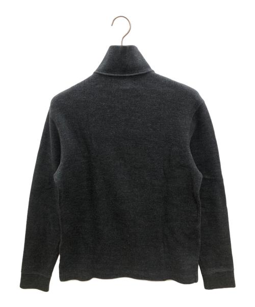 POLO RALPH LAUREN（ポロ・ラルフローレン）POLO RALPH LAUREN (ポロ・ラルフローレン) 90sハーフジップスウェット　古着 ブラック サイズ:Ⅿの古着・服飾アイテム