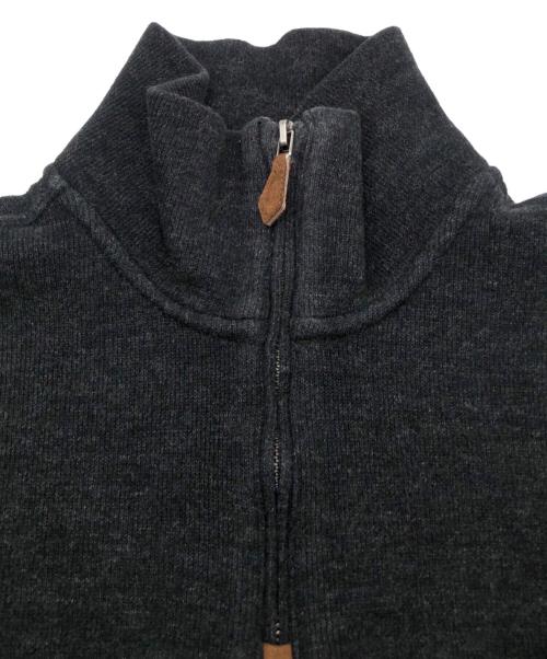 POLO RALPH LAUREN（ポロ・ラルフローレン）POLO RALPH LAUREN (ポロ・ラルフローレン) 90sハーフジップスウェット　古着 ブラック サイズ:Ⅿの古着・服飾アイテム