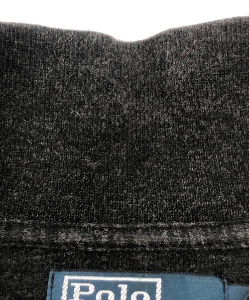 POLO RALPH LAUREN（ポロ・ラルフローレン）POLO RALPH LAUREN (ポロ・ラルフローレン) 90sハーフジップスウェット　古着 ブラック サイズ:Ⅿの古着・服飾アイテム