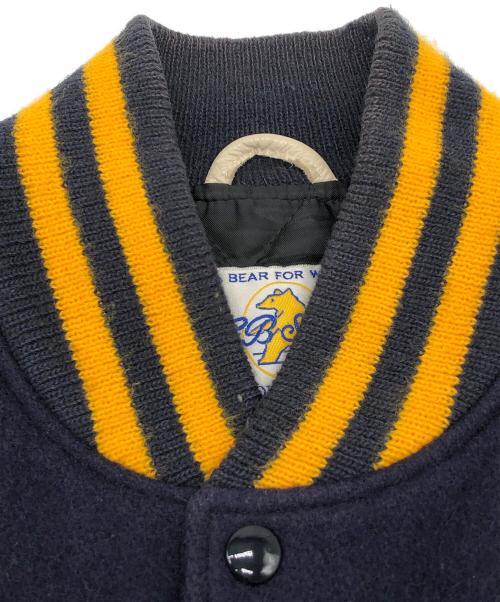 GB sport（ゴールデンベアスポーツ）GB sport (ゴールデンベアスポーツ) 00sスタジャン 白タグ 古着 ネイビー×ホワイト サイズ:Lの古着・服飾アイテム