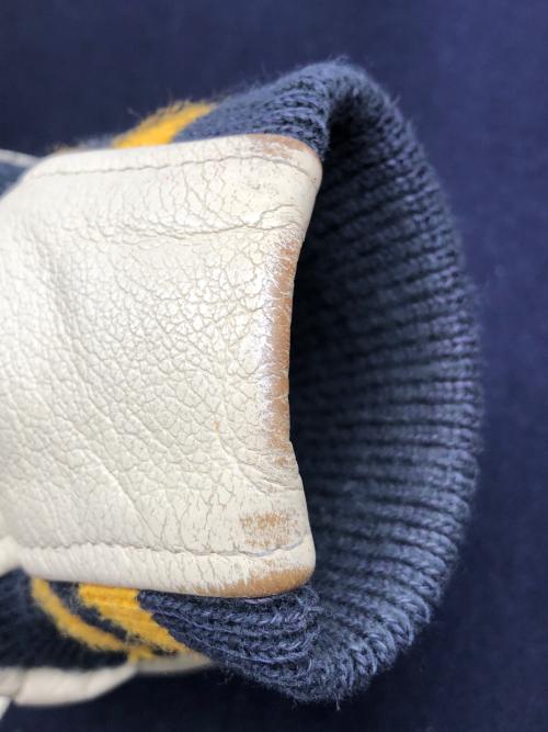 GB sport（ゴールデンベアスポーツ）GB sport (ゴールデンベアスポーツ) 00sスタジャン 白タグ 古着 ネイビー×ホワイト サイズ:Lの古着・服飾アイテム