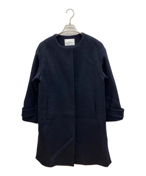 green label relaxing（グリーンレーベルリラクシング）green label relaxing (グリーンレーベルリラクシング) ノーカラーコート ネイビー サイズ:40の古着・服飾アイテム