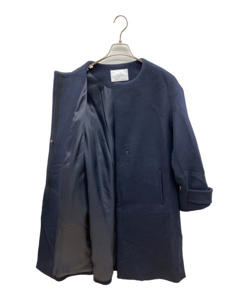 green label relaxing（グリーンレーベルリラクシング）green label relaxing (グリーンレーベルリラクシング) ノーカラーコート ネイビー サイズ:40の古着・服飾アイテム