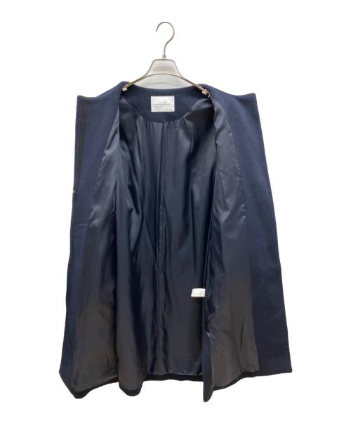 green label relaxing（グリーンレーベルリラクシング）green label relaxing (グリーンレーベルリラクシング) ノーカラーコート ネイビー サイズ:40の古着・服飾アイテム