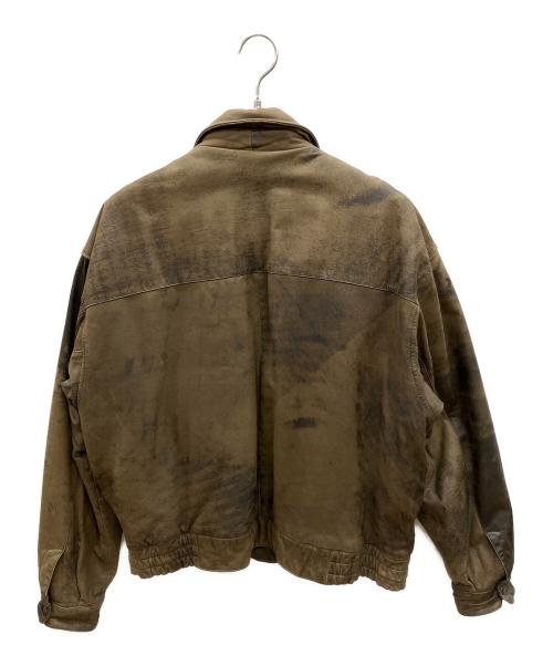 MIRAGE（ミラージュ）MIRAGE (ミラージュ) 90sレザーフライトジャケット　古着 ブラウン サイズ:42の古着・服飾アイテム