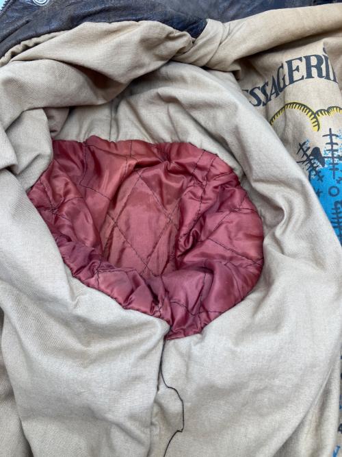 MIRAGE（ミラージュ）MIRAGE (ミラージュ) 90sレザーフライトジャケット　古着 ブラウン サイズ:42の古着・服飾アイテム