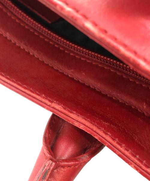 GUCCI（グッチ）GUCCI (グッチ) トートバッグ ベージュ×レッドの古着・服飾アイテム