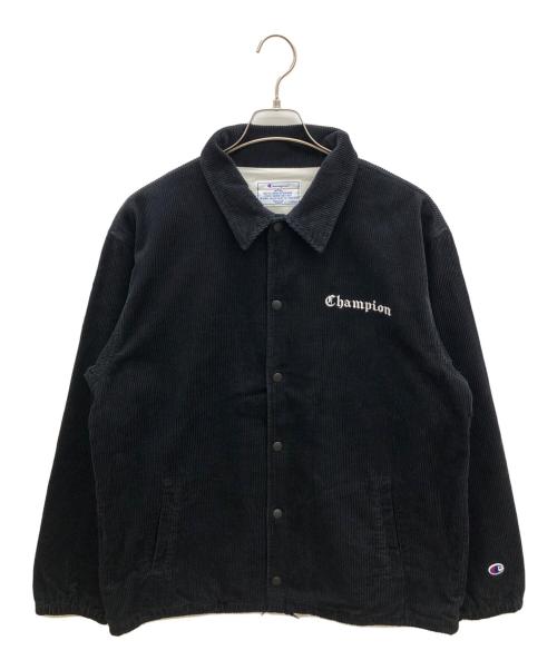 Champion（チャンピオン）Champion (チャンピオン) コーデュロイジャケット ブラック サイズ:Lの古着・服飾アイテム