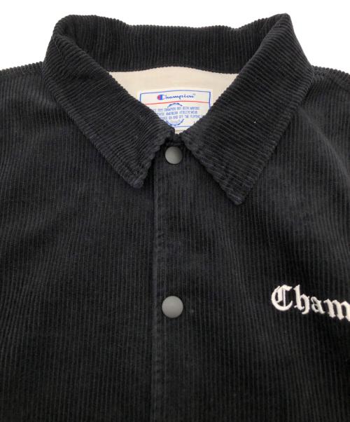 Champion（チャンピオン）Champion (チャンピオン) コーデュロイジャケット ブラック サイズ:Lの古着・服飾アイテム