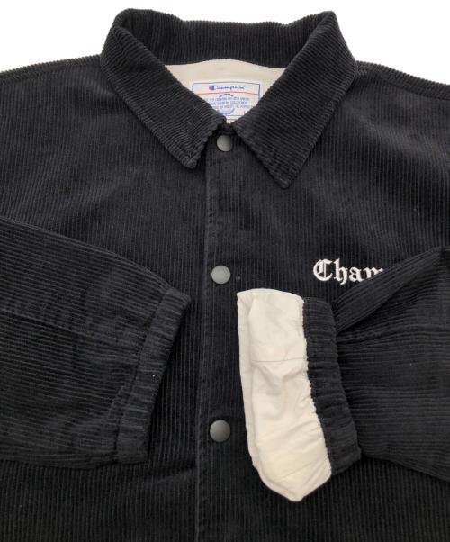 Champion（チャンピオン）Champion (チャンピオン) コーデュロイジャケット ブラック サイズ:Lの古着・服飾アイテム