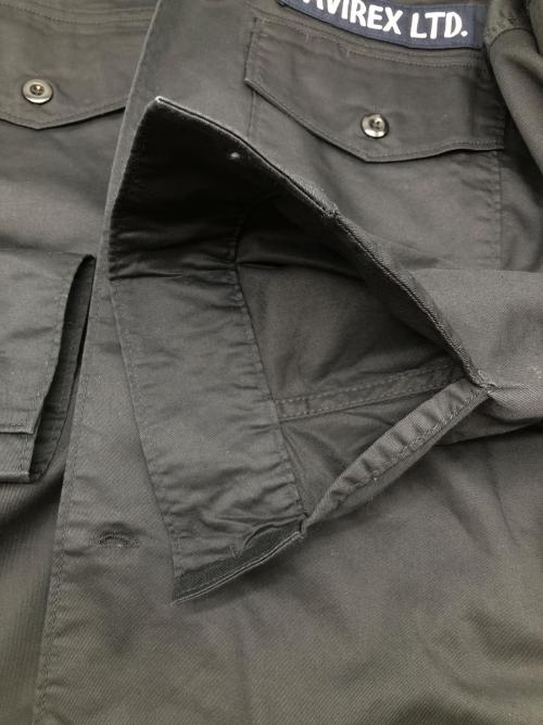 AVIREX（アヴィレックス）AVIREX (アヴィレックス) 長袖シャツ　FLYING TIGERS ブラック×ネイビー サイズ:XLの古着・服飾アイテム