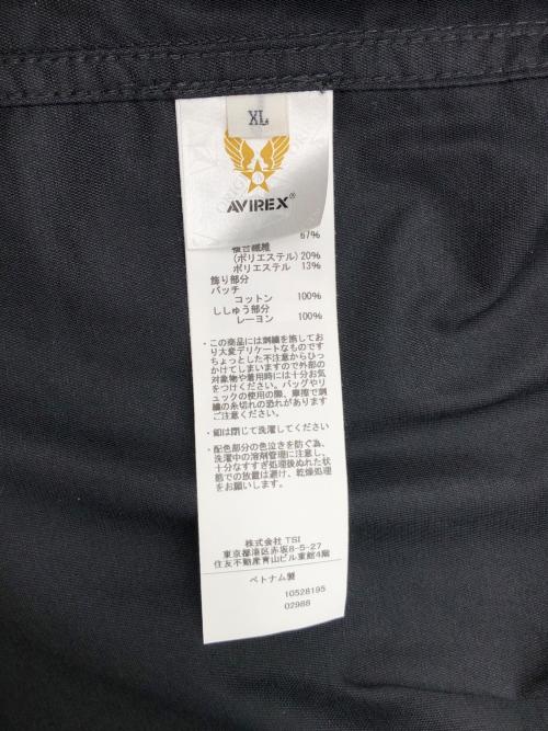 AVIREX（アヴィレックス）AVIREX (アヴィレックス) 長袖シャツ　FLYING TIGERS ブラック×ネイビー サイズ:XLの古着・服飾アイテム