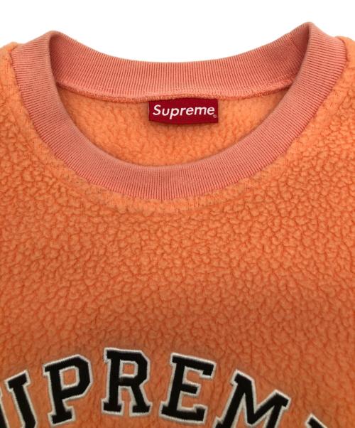 SUPREME（シュプリーム）SUPREME (シュプリーム) Polartec Deep Pile Crewneck　17AW オレンジ サイズ:XLの古着・服飾アイテム