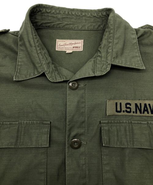 AVIREX（アヴィレックス）AVIREX (アヴィレックス) ミリタリージャケット カーキ サイズ:2XLの古着・服飾アイテム