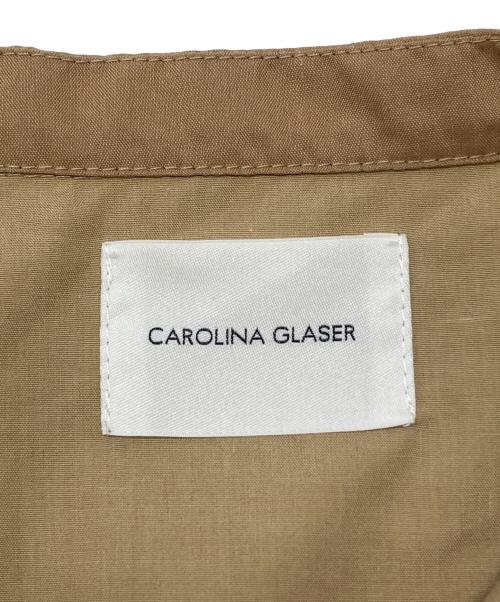 CAROLINA GLASER（カロリナ グレイサー）CAROLINA GLASER (カロリナ グレイサー) ノースリーブ・キャミソールワンピース オーク×ブラック サイズ:不明の古着・服飾アイテム