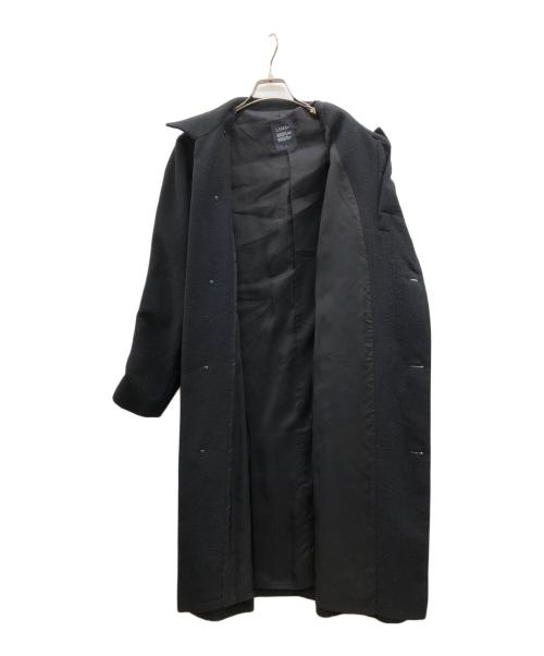 LIMI feu（リミフゥ）LIMI feu (リミフゥ) ストール付きウールモッサコート ブラック サイズ:2の古着・服飾アイテム