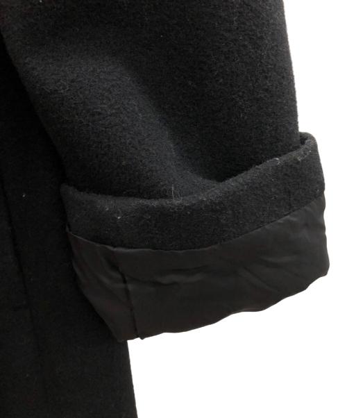 LIMI feu（リミフゥ）LIMI feu (リミフゥ) ストール付きウールモッサコート ブラック サイズ:2の古着・服飾アイテム