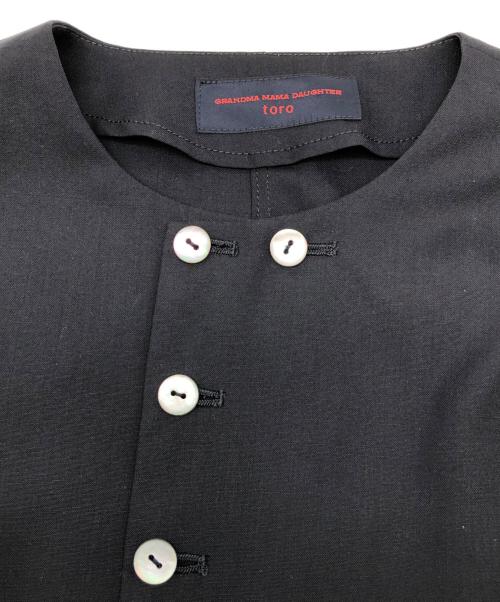 GRANDMA MAMA DAUGHTER toro（グランマ ママドーター トロ）GRANDMA MAMA DAUGHTER toro (グランマ ママドーター トロ) ジャケット ブラック サイズ:2の古着・服飾アイテム