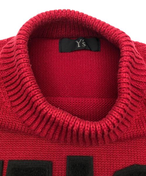 Y's（ワイズ）Y's (ワイズ) 厚手ニット レッド サイズ:2の古着・服飾アイテム
