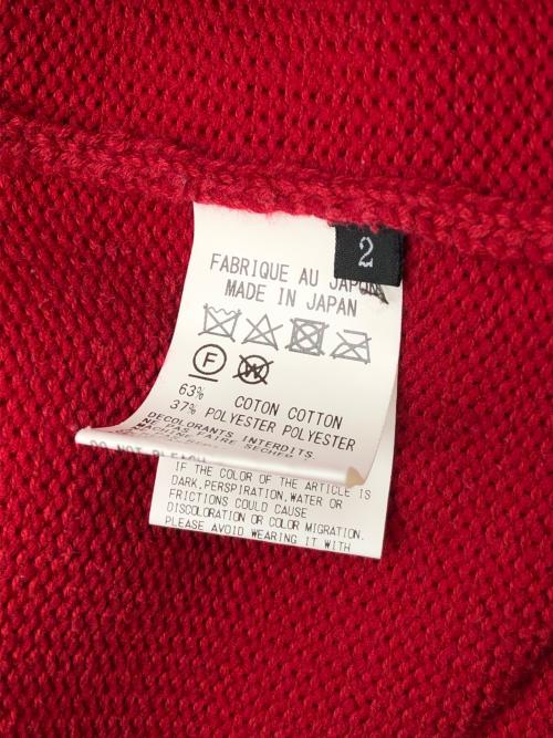 Y's（ワイズ）Y's (ワイズ) 厚手ニット レッド サイズ:2の古着・服飾アイテム