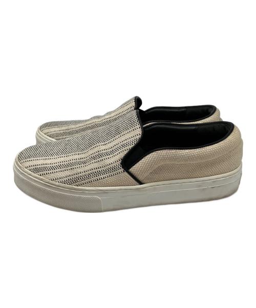 CELINE（セリーヌ）CELINE (セリーヌ) スリッポン アイボリー×ブラック サイズ:25cmの古着・服飾アイテム