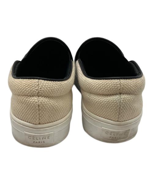 CELINE（セリーヌ）CELINE (セリーヌ) スリッポン アイボリー×ブラック サイズ:25cmの古着・服飾アイテム