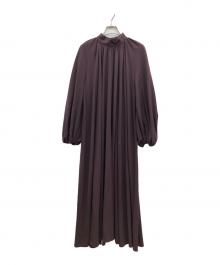 anuans（アニュアンス）の古着「長袖ワンピース」｜ワインレッド