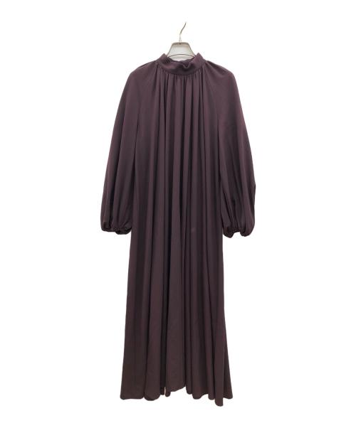anuans（アニュアンス）anuans (アニュアンス) 長袖ワンピース ワインレッド サイズ:Ｆの古着・服飾アイテム