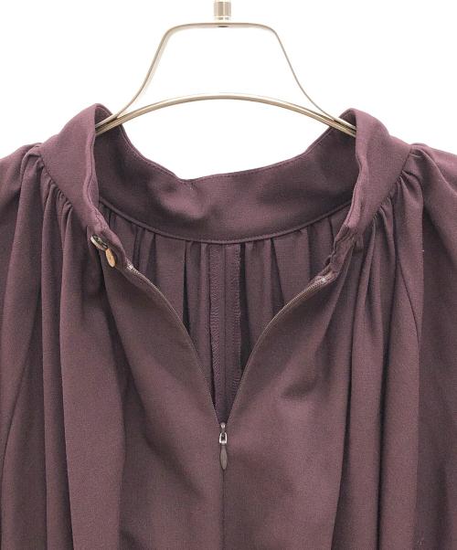 anuans（アニュアンス）anuans (アニュアンス) 長袖ワンピース ワインレッド サイズ:Ｆの古着・服飾アイテム