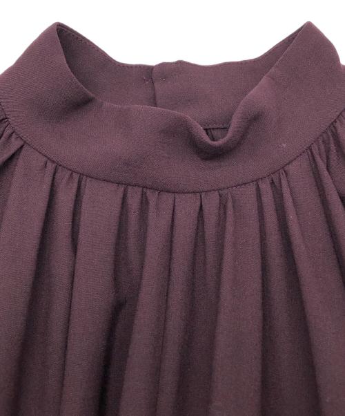 anuans（アニュアンス）anuans (アニュアンス) 長袖ワンピース ワインレッド サイズ:Ｆの古着・服飾アイテム