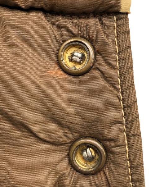 Rocky Mountain FeatherBed（ロッキーマウンテンフェザーベッド）Rocky Mountain FeatherBed (ロッキーマウンテンフェザーベッド) 70sダウンベスト　古着 ブラウン×ベージュ サイズ:42の古着・服飾アイテム