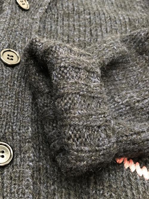 NEON SIGN（ネオンサイン）NEON SIGN (ネオンサイン) 厚手カーディガン ネイビー サイズ:46の古着・服飾アイテム