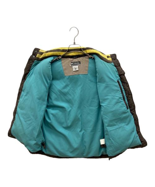 Columbia（コロンビア）Columbia (コロンビア) 90sダウンベスト　XCO　古着 ブラウン×ベージュ サイズ:Sの古着・服飾アイテム