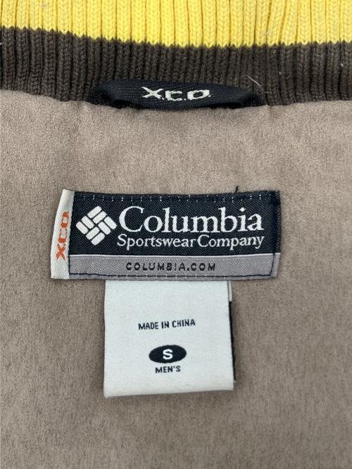 Columbia（コロンビア）Columbia (コロンビア) 90sダウンベスト　XCO　古着 ブラウン×ベージュ サイズ:Sの古着・服飾アイテム