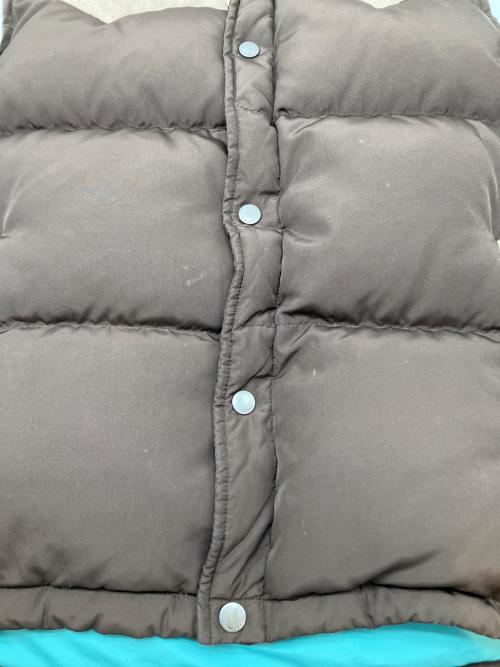 Columbia（コロンビア）Columbia (コロンビア) 90sダウンベスト　XCO　古着 ブラウン×ベージュ サイズ:Sの古着・服飾アイテム