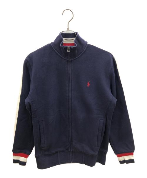 POLO RALPH LAUREN（ポロ・ラルフローレン）POLO RALPH LAUREN (ポロ・ラルフローレン) 90sジップアップスウェット  古着 ネイビー サイズ:Mの古着・服飾アイテム