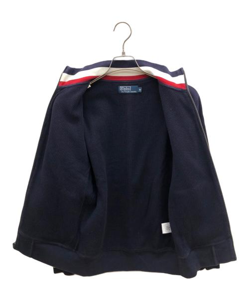 POLO RALPH LAUREN（ポロ・ラルフローレン）POLO RALPH LAUREN (ポロ・ラルフローレン) 90sジップアップスウェット  古着 ネイビー サイズ:Mの古着・服飾アイテム
