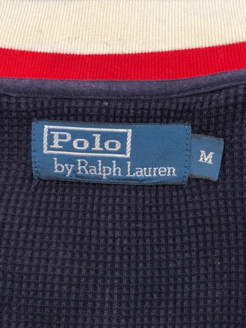 POLO RALPH LAUREN（ポロ・ラルフローレン）POLO RALPH LAUREN (ポロ・ラルフローレン) 90sジップアップスウェット  古着 ネイビー サイズ:Mの古着・服飾アイテム