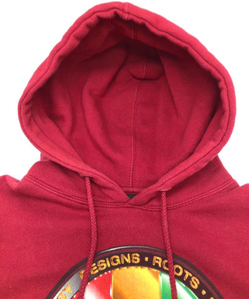 stussy（ステューシー）stussy (ステューシー) プルオーバーパーカー レッド サイズ:Ｍの古着・服飾アイテム