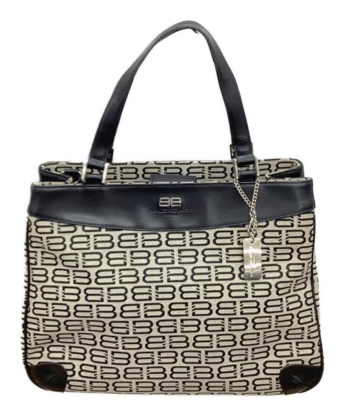 BALENCIAGA（バレンシアガ）BALENCIAGA (バレンシアガ) ハンドバッグ ベージュ×ブラックの古着・服飾アイテム