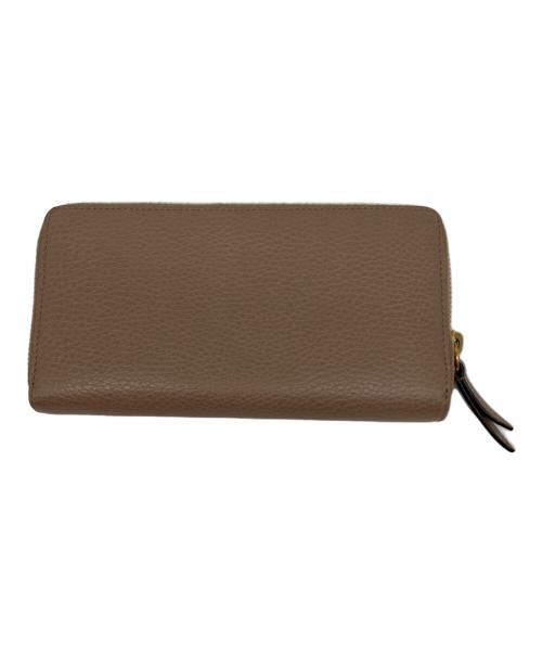GUCCI（グッチ）GUCCI (グッチ) ダブルG　ジップアラウンドウォレット ベージュの古着・服飾アイテム